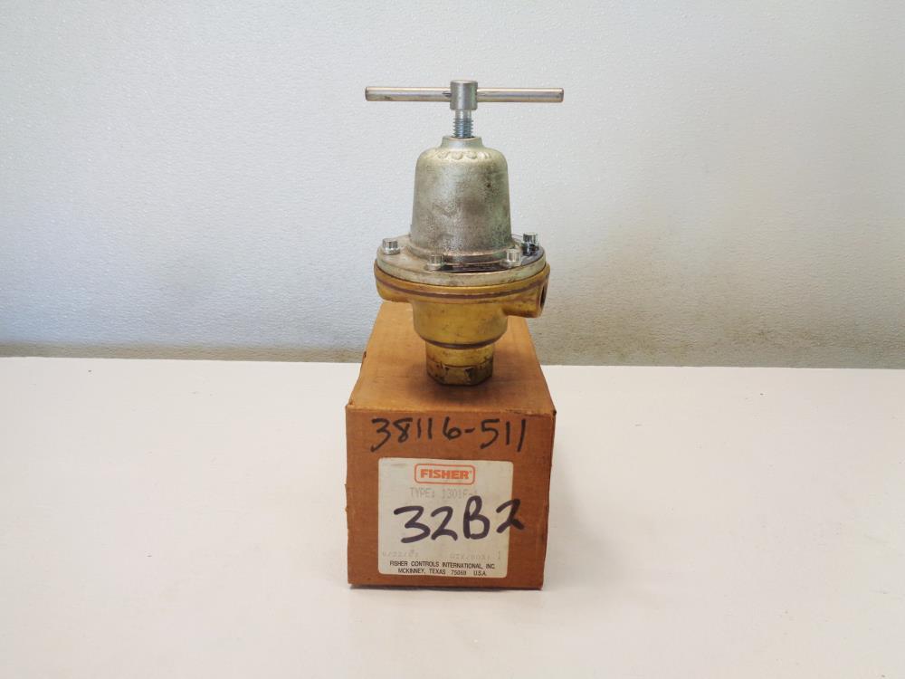 Fisher Regulator, 1/2" NPT, Brass, 6000 PSI, #1301F-1